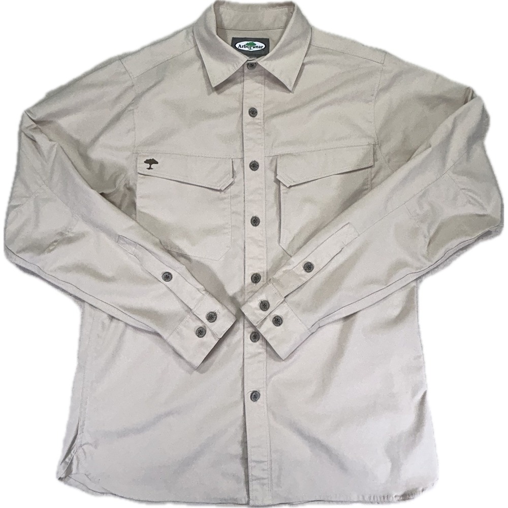 ARBORWEAR Men's Small Safari Shirt Button Tree Climbers‎ OutdoorWear Forestry